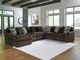 Signature Design by Ashley® Midnight-Madness 6-Piece Chocolate Left-Arm Facing Sectional and Chaise-1