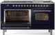 Ilve® Nostalgie II Series 60" Midnight Blue Pro Style Dual Fuel Range-2