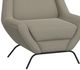 International Furniture Direct Tyne Beige/Blacksmithing Matte Black Accent Chair-2