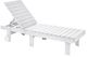 C R Plastic Generation Line White Chaise Lounge with Hidden Wheels-0