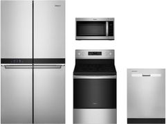 Whirlpool® 4 Piece Fingerprint Resistant Stainless Steel Kitchen Package