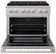 ZLINE Marino 36" Stainless Steel Pro Style Dual Fuel Range with 6-Burner DuoPro™ Cooktop and Electric Convection Oven-1
