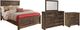 Signature Design by Ashley® Quinden 4-Piece Dark Brown Queen Panel Bed Set-0