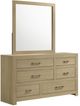 Coaster® Hendricks Light Oak Dresser and Mirror Set-0
