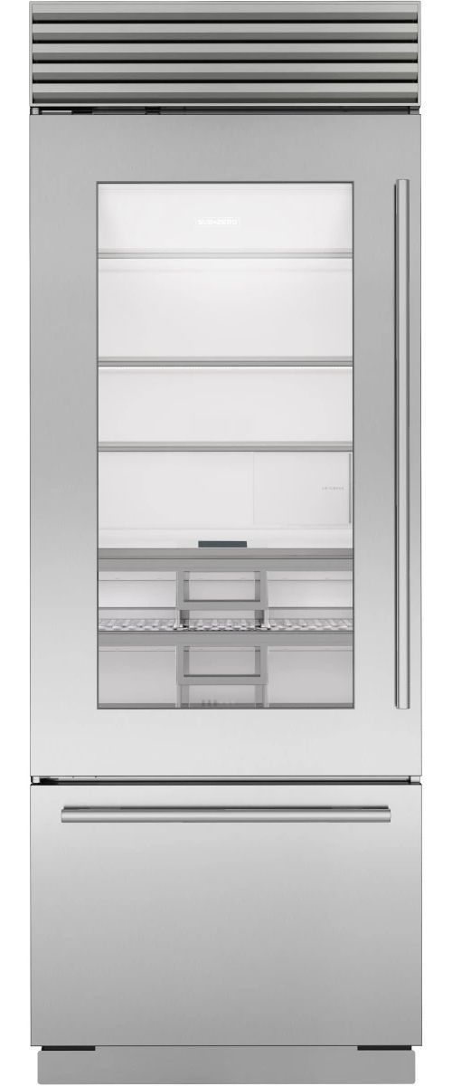Sub-Zero® Classic Series 30" 17 Cu. Ft. Stainless Steel Built-In Bottom Freezer Refrigerator-0