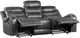 Homelegance® Putnam Gray Manual Double Reclining Sofa with Center Drop-Down Cup Holders-4