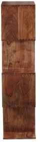 Porter International Designs Portola Walnut 4-Cube Bookcase-2