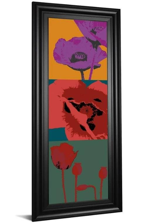Classy Art Style 1 Pop Poppies by Li-Legger, D Wall Art-1