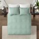 Olliix by Madison Park Seafoam King/California King Quebec Reversible Coverlet Set-3