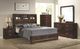 American Wholesale Furniture Walnut 5-Drawer Chest-1