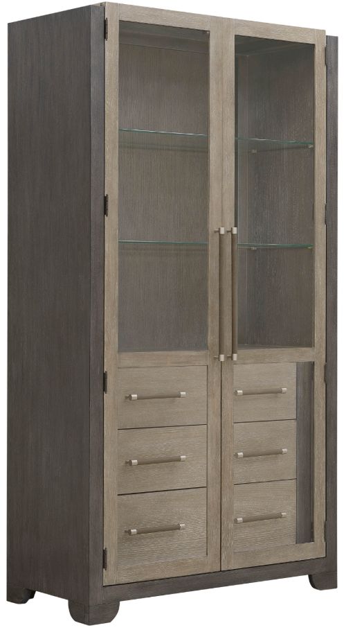 Pulaski™ Anderson Park Frontier Brown/Moose Trail China Cabinet with Storage Drawers-1
