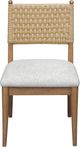Modus Furniture Langley Cabin Glow/Sweater Woven Back Side Chair-2