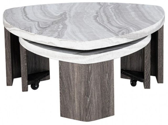 Furniture of America® Levis Gray Nesting Cocktail Table-1