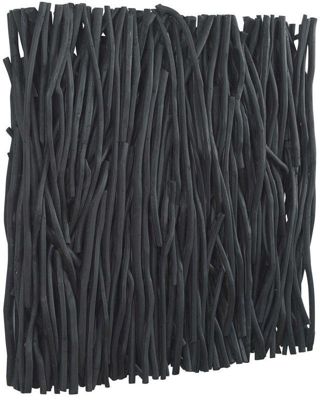 Uttermost® Gathered Teak Black Square Wood Wall Decor-3