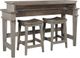 aspenhome® Reeds Farm 3-Piece Weathered Grey Console Bar Table-0
