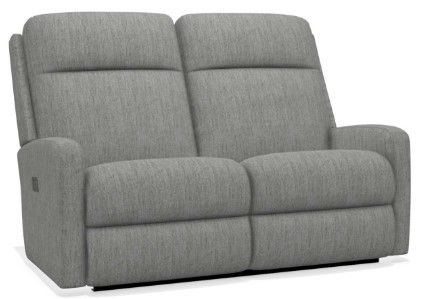 La-Z-Boy® Finley Smoke Power Wall Reclining Loveseat with Headrest and Lumbar-0