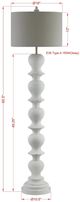 Forty West Noemi White Floor Lamp-1
