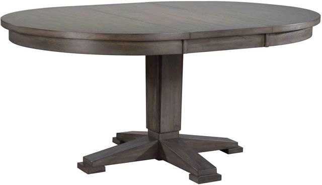 Winners Only® Hartford Gray Pedestal Dining Table-0