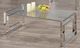 Titus Furniture T5016 Glass Top Coffee Table with Chrome Frame -0