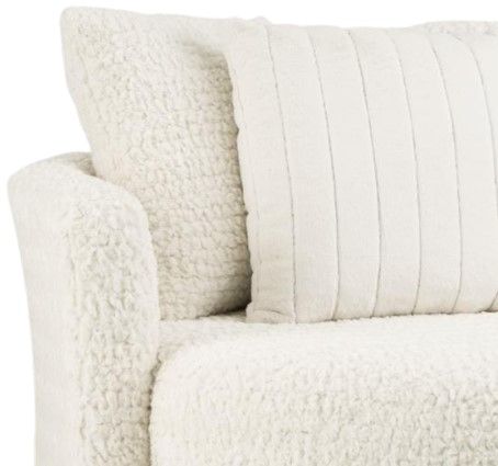 Albany Industries Doodle Ivory Swivel Chair-1