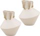 Dovetail Furniture Tavo 2-Piece White Vase Set-0
