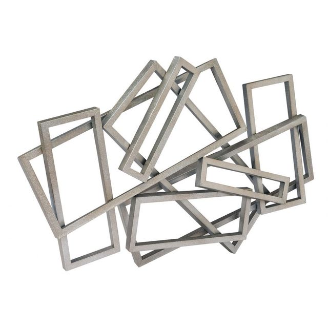Moe's Home Collection Rectangles Silver Wall Decor-0