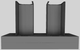Vent-A-Hood® 54" Gunsmoke Contemporary Wall Mounted Range Hood-4