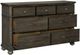 Mazin Furniture Motsinger Wire-Brushed Rustic Brown Dresser-2