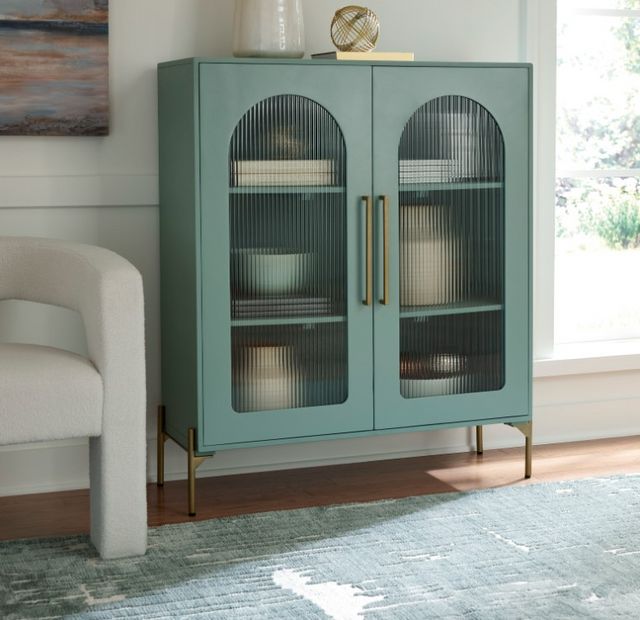 Signature Design by Ashley® Adwen Light Green Accent Cabinet-6