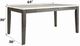 ACME Furniture Merel White Marble Top Dining Table with Gray Oak Base-2