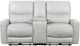 Coaster® Greenfield Ivory Upholstered Power Reclining Loveseat with Console-2