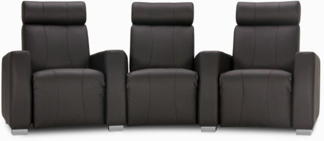 Jaymar 3 Piece Pony Black Gr. 10 Home Theater Sectional