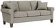 Flexsteel® Moxy Gray Quarry Sofa with Curved Sock Arms-0