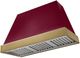 AGA Euclid 48" Cranberry Wall Mounted Range Hood with Antique Brass Trim-0