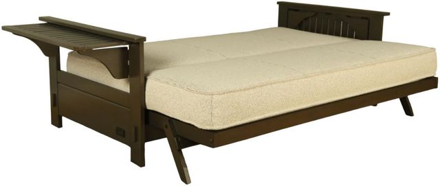 Kodiak Furniture Jozie Graystone/Monte Toro Shell Full Futon Frame with Mattress-1