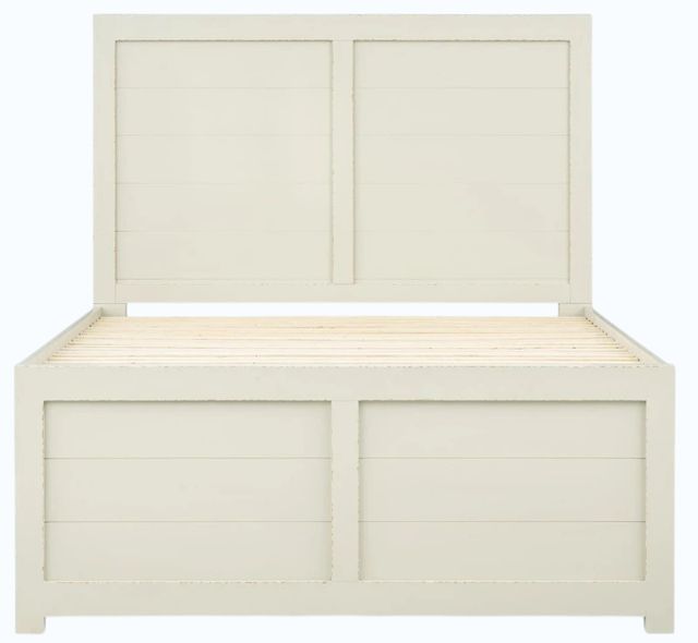 Legacy Classic Lake House Sailcloth Queen Captain's Bed with 2 Sides of Storage-1