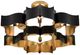 Currey & Company Grand Lotus Satin Black Large Chandelier-2