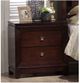 Elements International London Dark Wood Nightstand-1