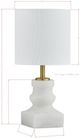 Forty West Leah White Mini Table Lamp-1