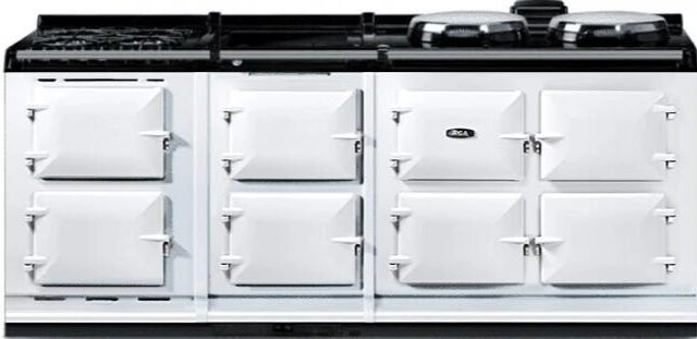 AGA™ eR7 210 Classic Cast Iron 83" White Pro Style Dual Fuel Range-0