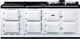 AGA™ eR7 210 Classic Cast Iron 83" White Pro Style Dual Fuel Range-0