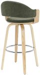 Armen Living Daxton Oak/Vintage Green Bar Stool-3