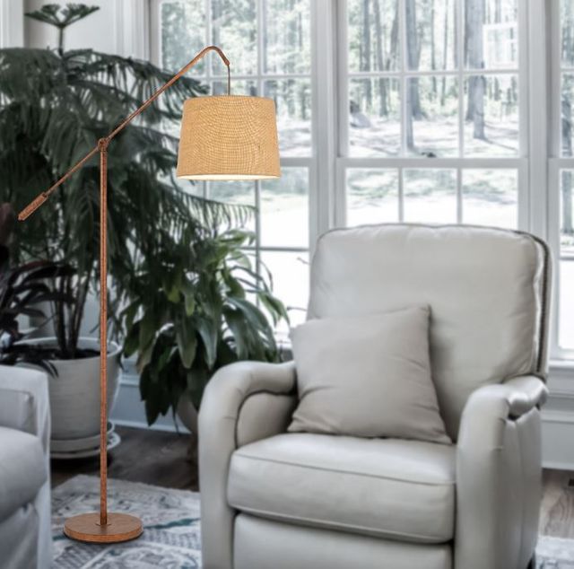 Cal® Lighting & Accessories Fishing Rod Rust Floor Lamp-1