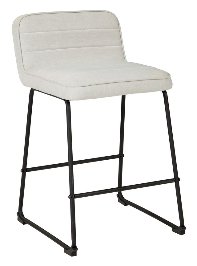 Signature Design by Ashley® Nerison Linen/Black Counter Stool-0