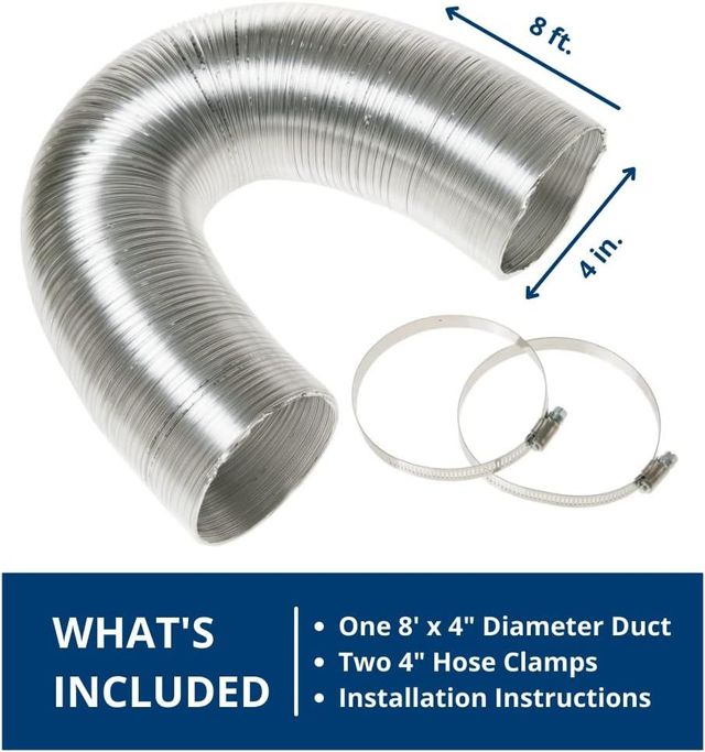 GE® 8' Flexible Metal Transitions Duct -3