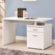 Coaster® Irving White 2-Drawer Office Desk With Cabinet -4