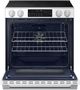 Samsung Bespoke 30" White Glass Smart Slide-In Electric Range with Illuminated Precision Knobs-1