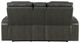 ACME Furniture Taddeo Dark Gray Power Reclining Loveseat with Console-4