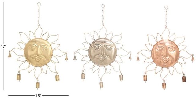 Deco Marche Multi-Colored Sun Windchime-1