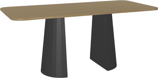 Amisco Customizable Gemma 84" Rectangular Pub Table with Radius Corners and 1" Thermo Fused Laminate Top-0